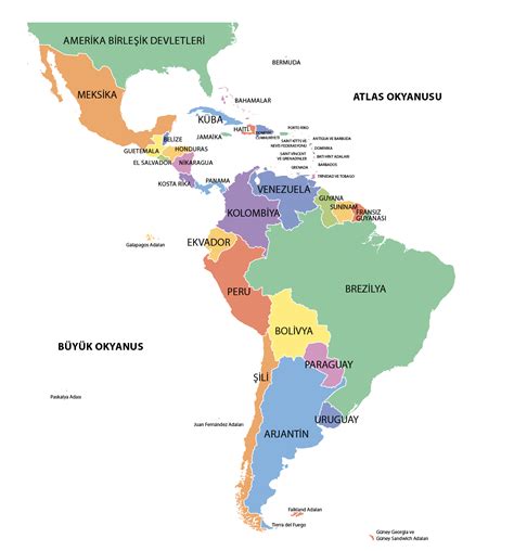 latin amerika ülkeleri listesi